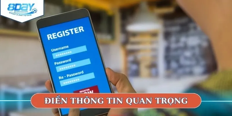 Điền thông tin quan trọng 
